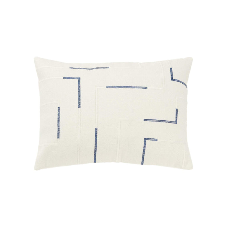 GRØNBECH IVORY GEOMETRIC GLAM THROW PILLOW