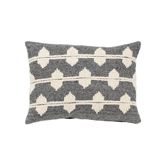 LUNDGREN BLACK DIAMOND MODERN INDUSTRIAL THROW PILLOW