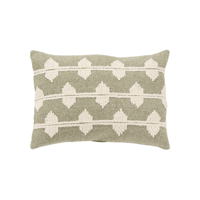 WIESE GREEN DIAMOND MODERN INDUSTRIAL THROW PILLOW