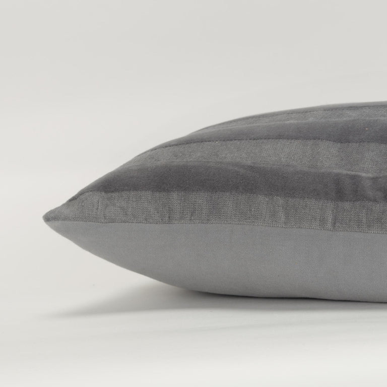 POLAT GREY ABSTRACT MODERN INDUSTRIAL  THROW PILLOW