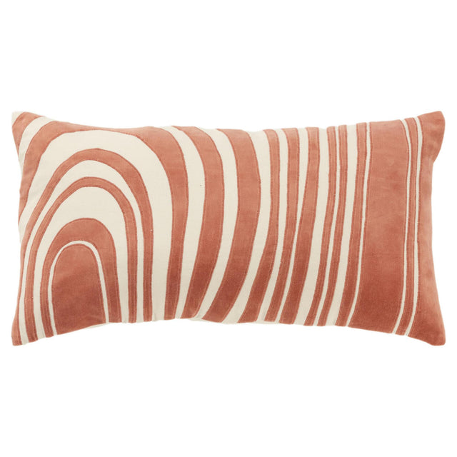 OHLSEN IVORY ABSTRACT MODERN INDUSTRIAL THROW PILLOW