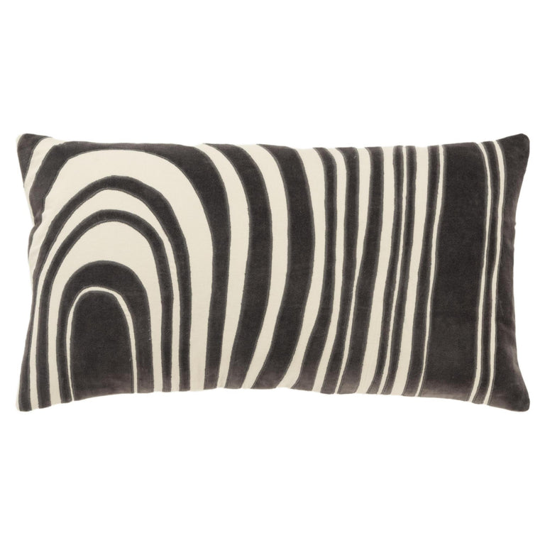 STENDER IVORY ABSTRACT MODERN INDUSTRIAL  THROW PILLOW