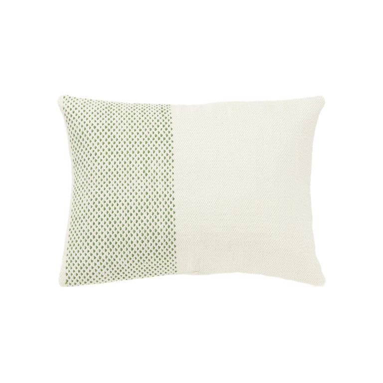 PETTERSSON GREEN COLOR BLOCK STRIPE MODERN INDUSTRIAL  THROW PILLOW
