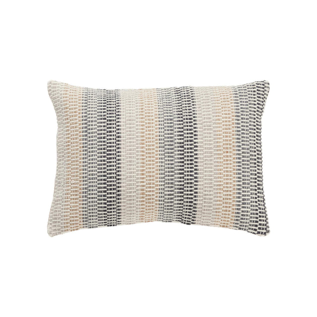 KOKHOLM BROWN STRIPE MODERN INDUSTRIAL THROW PILLOW