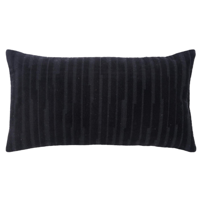 PETERS BLACK TRANSITIONAL MODERN INDUSTRIAL THROW PILLOW