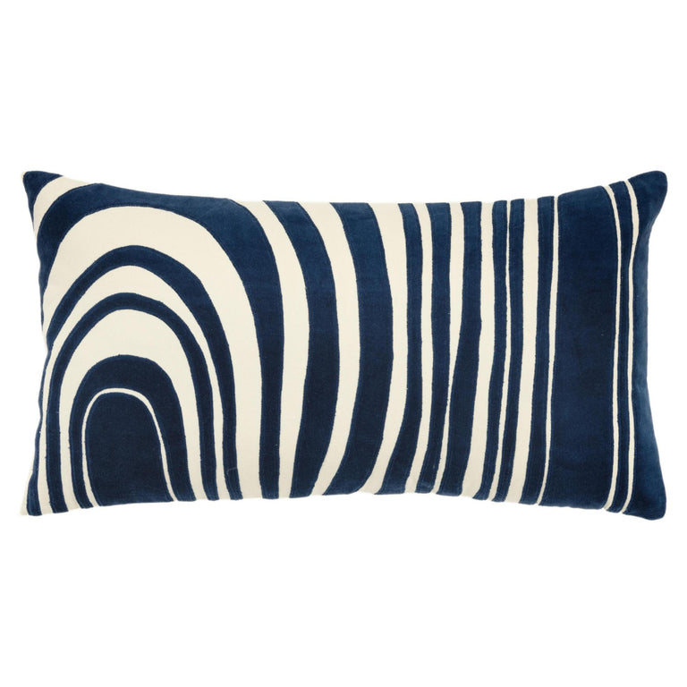 PONTOPPIDAN IVORY ABSTRACT MODERN INDUSTRIAL  THROW PILLOW