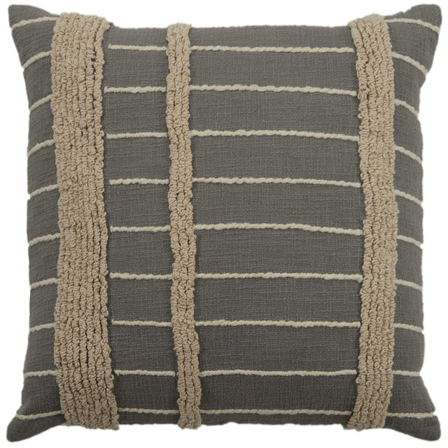 STØVRING NATURAL STRIPE MODERN FARMHOUSE THROW PILLOW