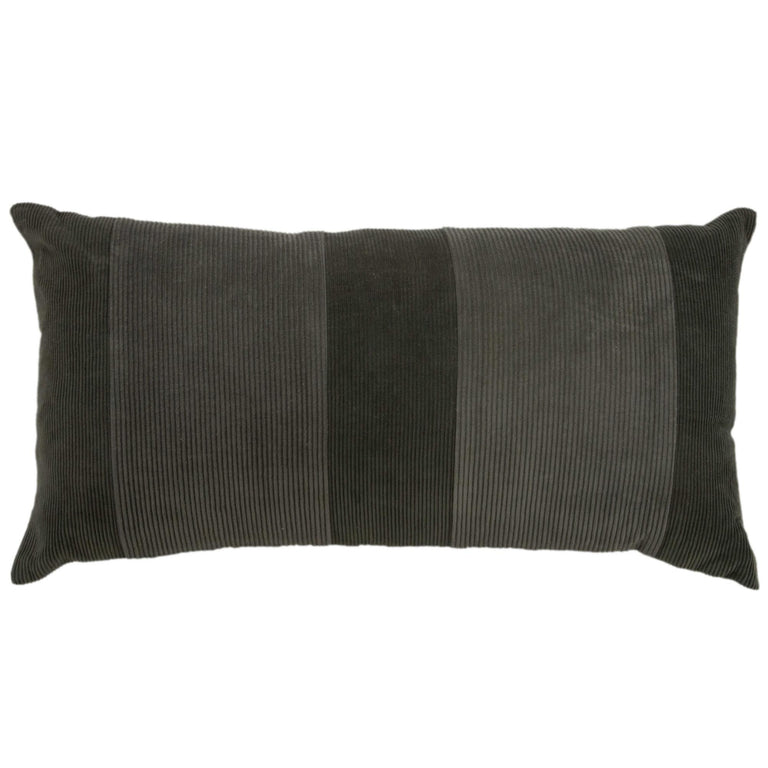 HONORE GREY SOLID MODERN INDUSTRIAL  THROW PILLOW
