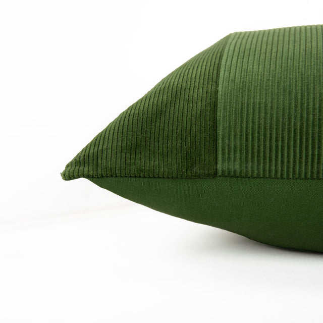 HØJLAND GREEN SOLID MODERN INDUSTRIAL THROW PILLOW