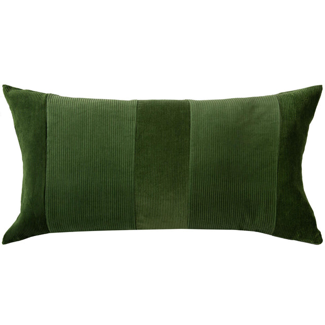 HØJLAND GREEN SOLID MODERN INDUSTRIAL THROW PILLOW