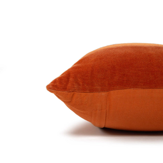 KONDRUP ORANGE SOLID MODERN INDUSTRIAL THROW PILLOW