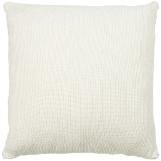 BAUER WHITE SOLID COTTAGE THROW PILLOW