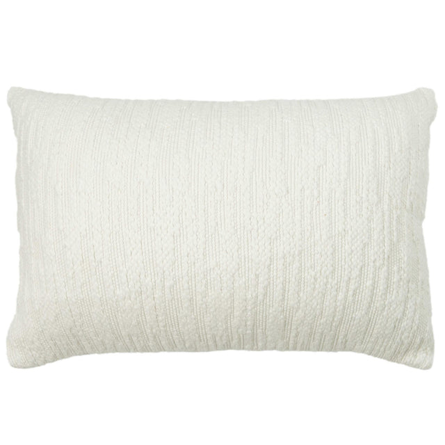 BERING WHITE SOLID MODERN INDUSTRIAL THROW PILLOW