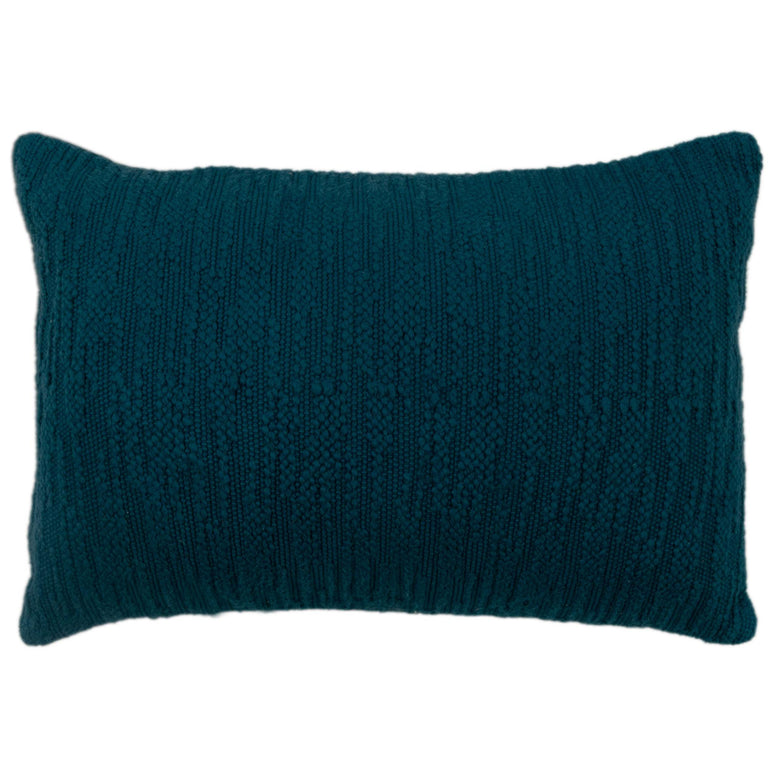 HALVORSEN BLUE SOLID MODERN INDUSTRIAL  THROW PILLOW