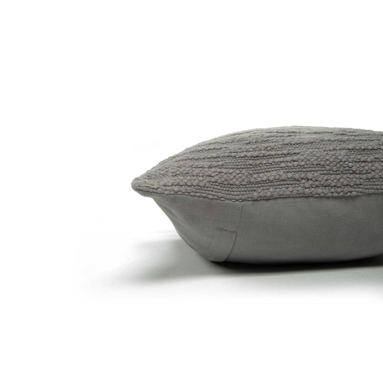 SKAFTE GREY SOLID MODERN INDUSTRIAL  THROW PILLOW