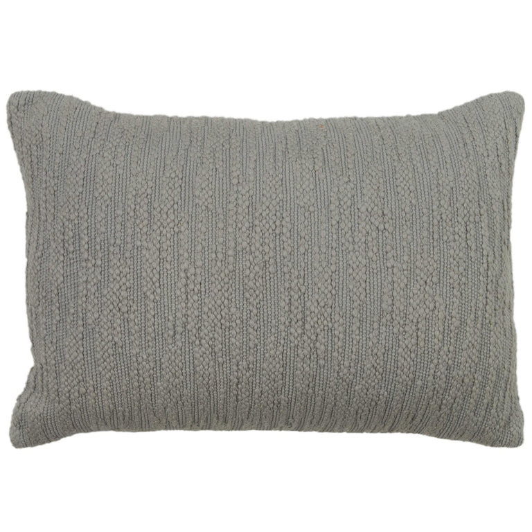 SKAFTE GREY SOLID MODERN INDUSTRIAL  THROW PILLOW