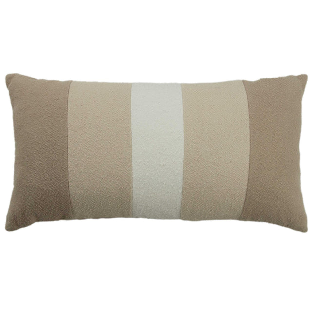 HUSUM NATURAL STRIPE MODERN INDUSTRIAL THROW PILLOW