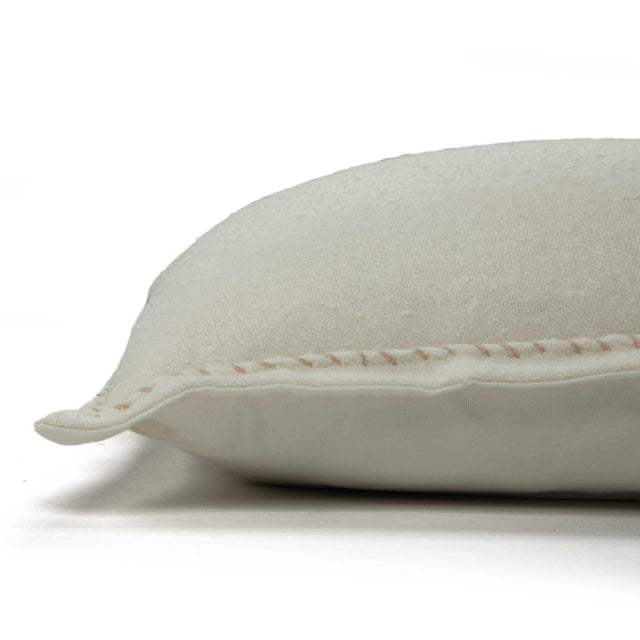 VESTERGÅRD IVORY SOLID MODERN INDUSTRIAL THROW PILLOW