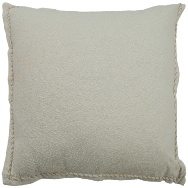 VESTERGÅRD IVORY SOLID MODERN INDUSTRIAL THROW PILLOW