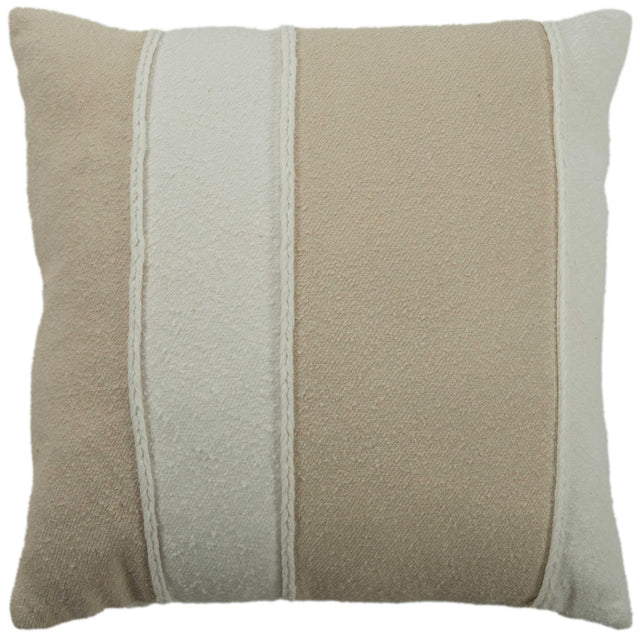 HOLDT NATURAL STRIPE MODERN INDUSTRIAL THROW PILLOW