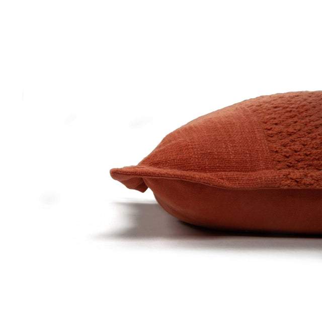 LANGKJÆR ORANGE SOLID MODERN INDUSTRIAL THROW PILLOW