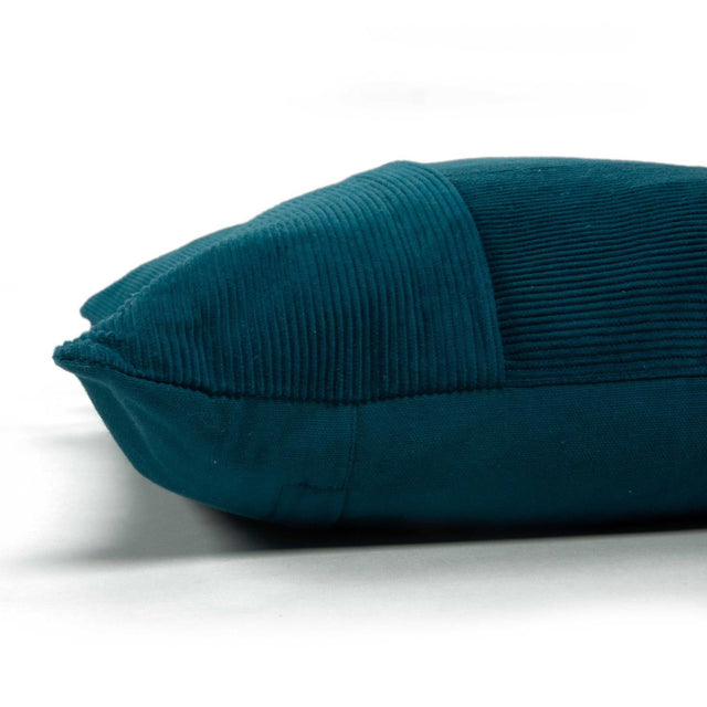 LAUESEN BLUE SOLID MODERN INDUSTRIAL THROW PILLOW