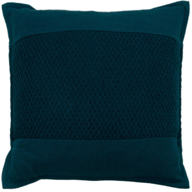 WILLADSEN BLUE SOLID MODERN INDUSTRIAL  THROW PILLOW