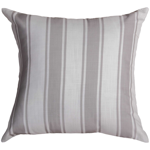 LUNDE NATURAL STRIPE MODERN FARMHOUSE THROW PILLOW
