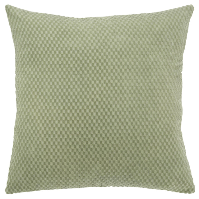 ZIMMERMANN GREEN SOLID MODERN INDUSTRIAL THROW PILLOW
