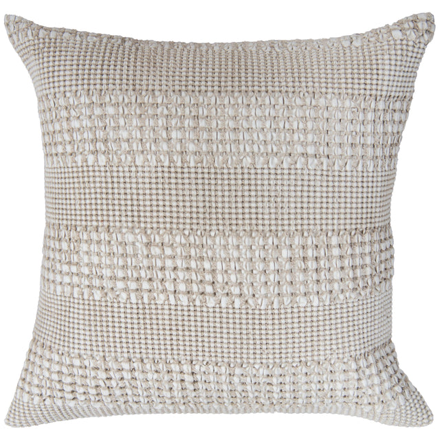 KOEK WHITE STRIPE MODERN INDUSTRIAL THROW PILLOW