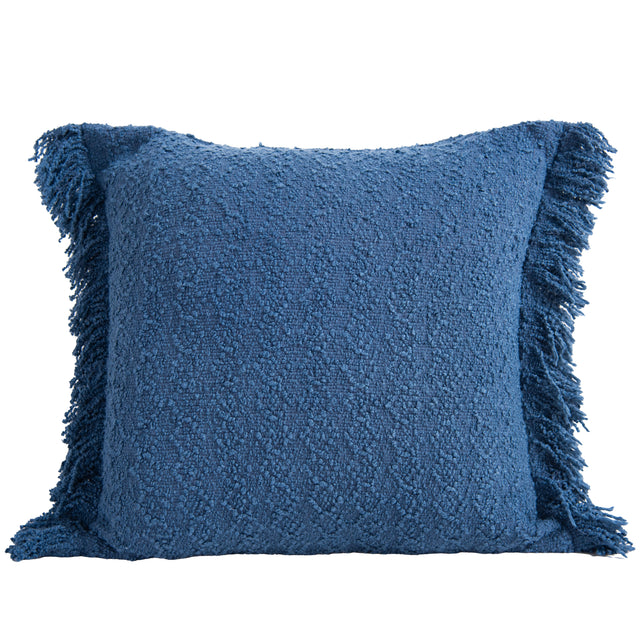 TOPP BLUE SOLID MODERN CRAFT THROW PILLOW