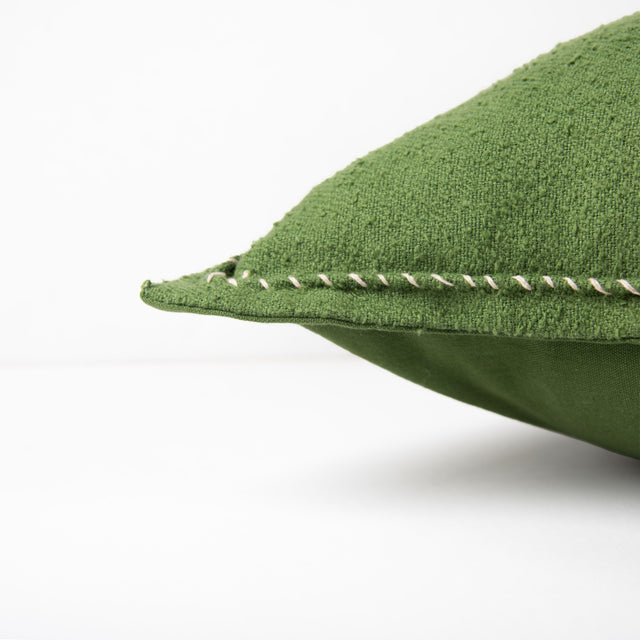 KLIT GREEN SOLID MODERN INDUSTRIAL THROW PILLOW