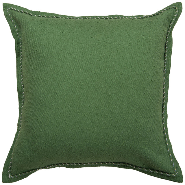 KLIT GREEN SOLID MODERN INDUSTRIAL THROW PILLOW