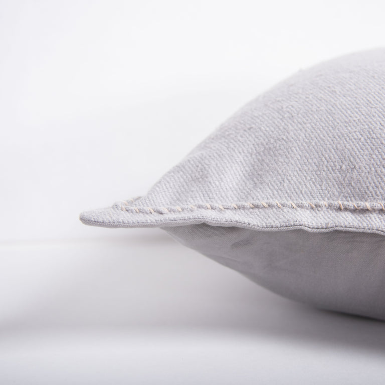 MELCHIORSEN NEUTRAL  SOLID MODERN INDUSTRIAL  THROW PILLOW