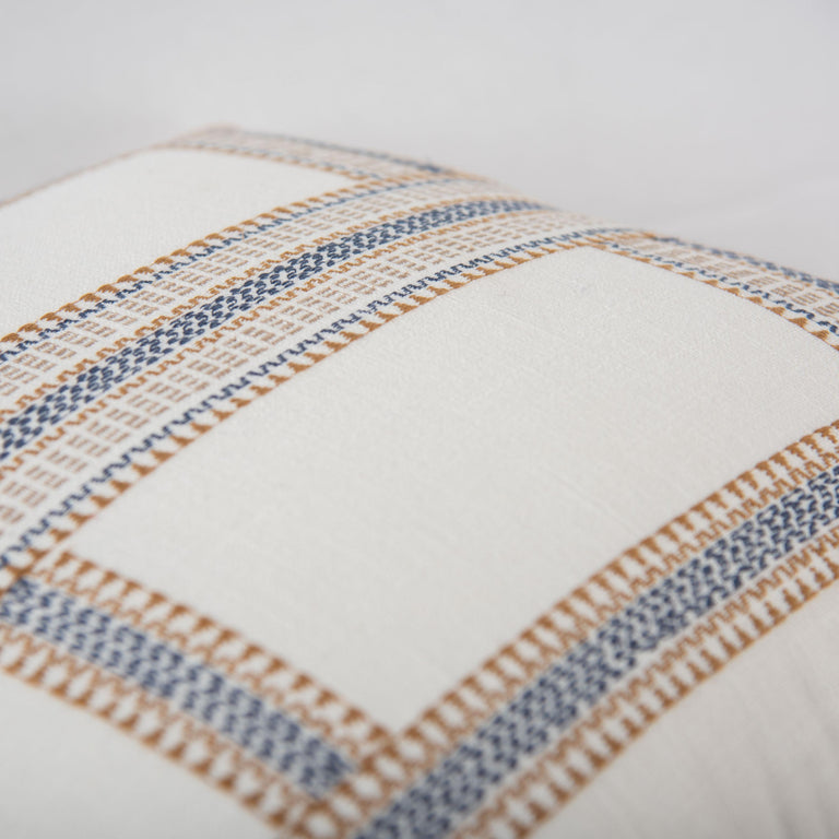 KEJSER IVORY STRIPE MODERN INDUSTRIAL  THROW PILLOW