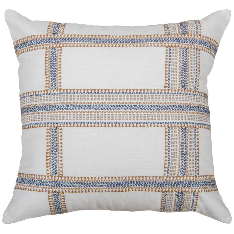 KEJSER IVORY STRIPE MODERN INDUSTRIAL  THROW PILLOW