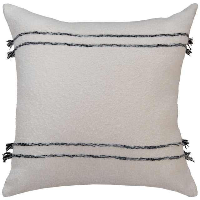 HØJBERG IVORY STRIPE MODERN CRAFT THROW PILLOW