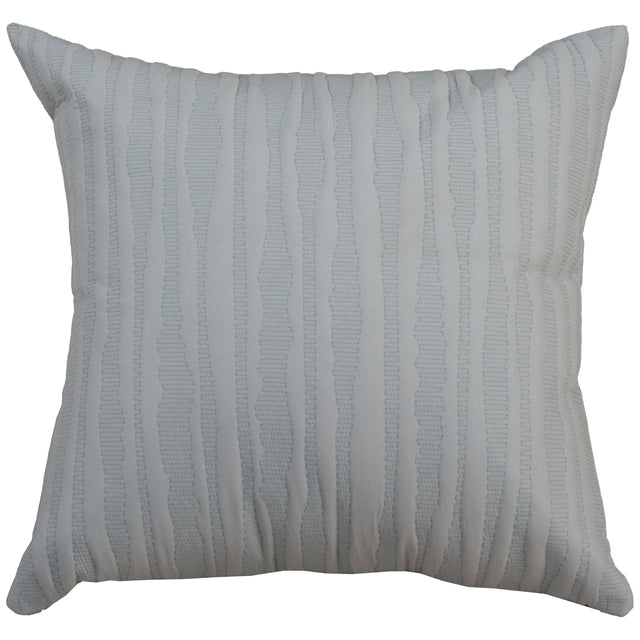 LUNDQVIST LIGHT BLUE STRIPE MODERN INDUSTRIAL THROW PILLOW