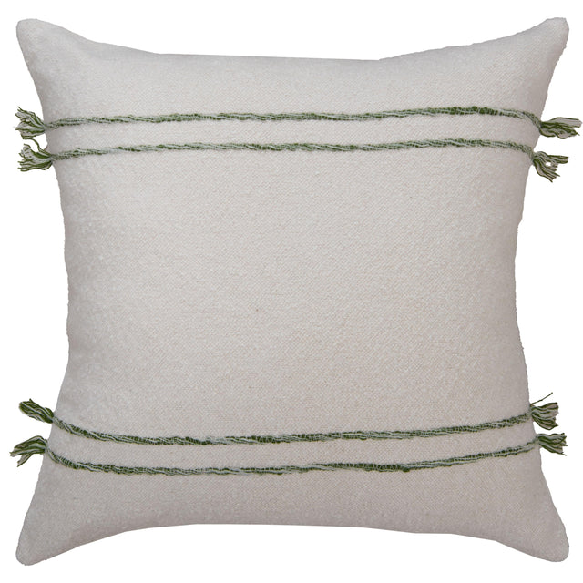 TIMM IVORY STRIPE MODERN CRAFT THROW PILLOW