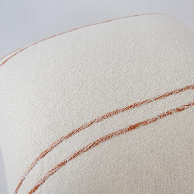 LIST IVORY STRIPE MODERN CRAFT THROW PILLOW