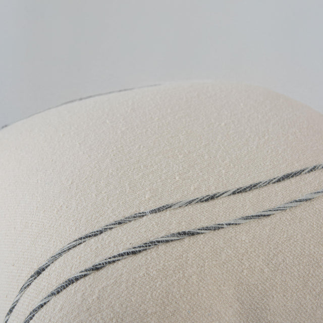 MAGNUSSON IVORY STRIPE MODERN CRAFT THROW PILLOW