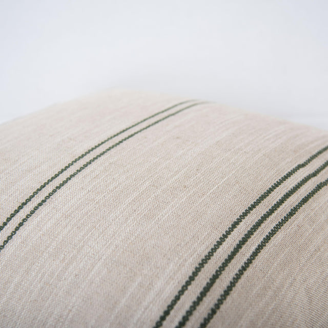 RINGGAARD NATURAL STRIPE MODERN INDUSTRIAL THROW PILLOW