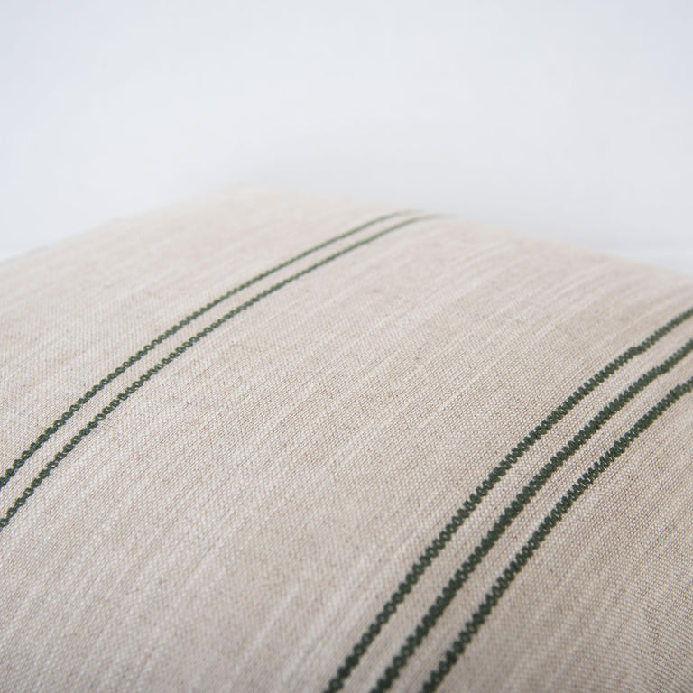 RINGGAARD NATURAL  STRIPE MODERN INDUSTRIAL  THROW PILLOW