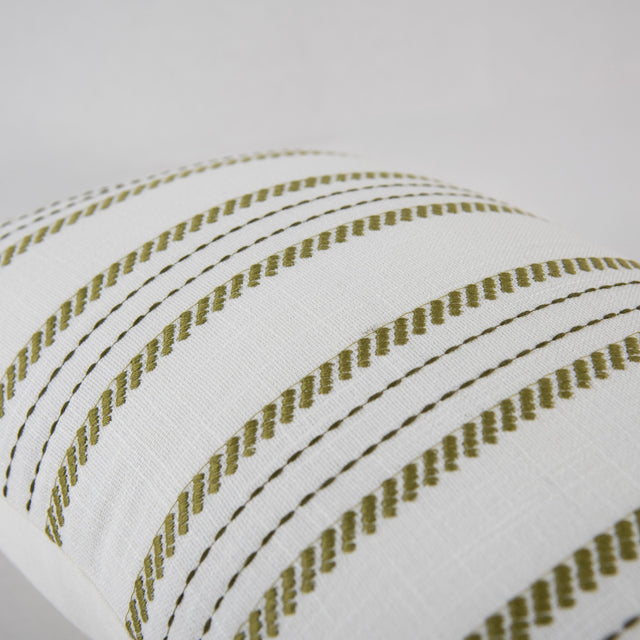 TERKILDSEN WHITE STRIPE MODERN CRAFT THROW PILLOW