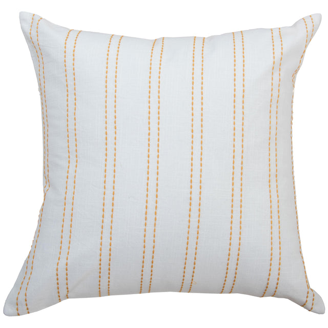 HOVMAND WHITE STRIPE MODERN INDUSTRIAL THROW PILLOW