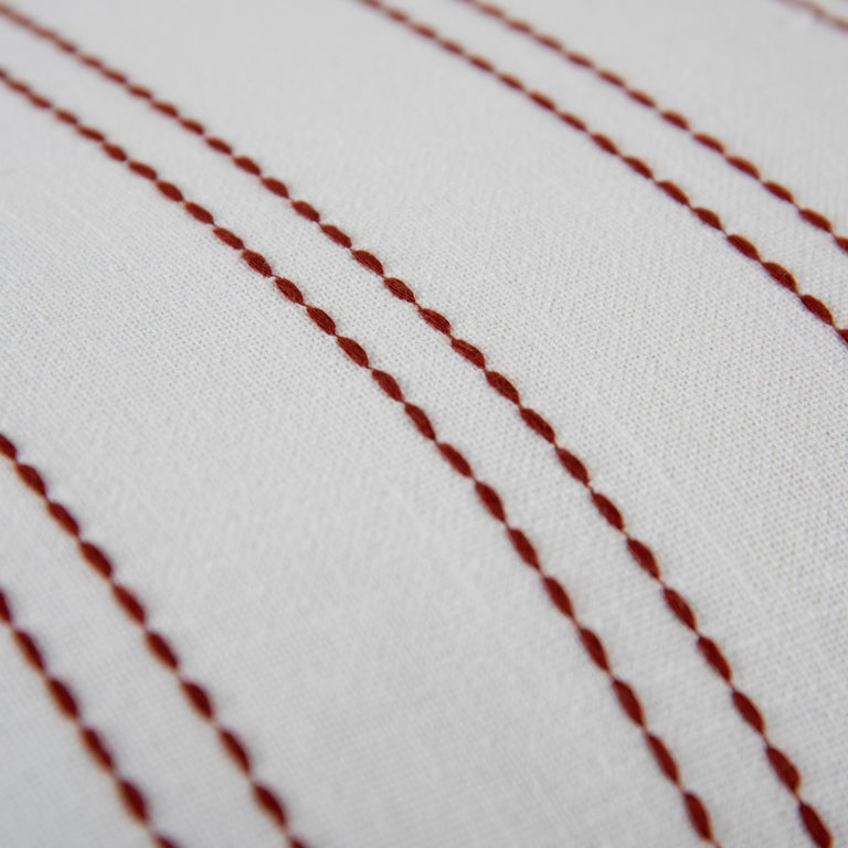 OFFERSEN WHITE STRIPE MODERN INDUSTRIAL  THROW PILLOW