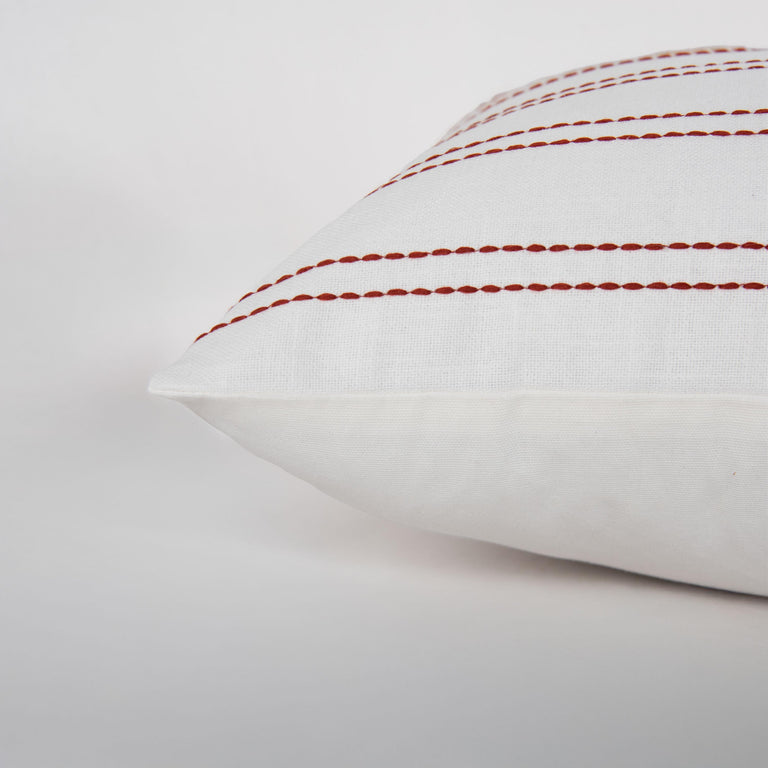 OFFERSEN WHITE STRIPE MODERN INDUSTRIAL  THROW PILLOW