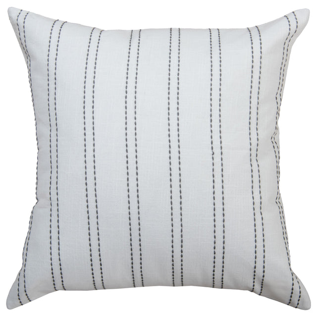 LINDGREEN WHITE STRIPE MODERN INDUSTRIAL THROW PILLOW