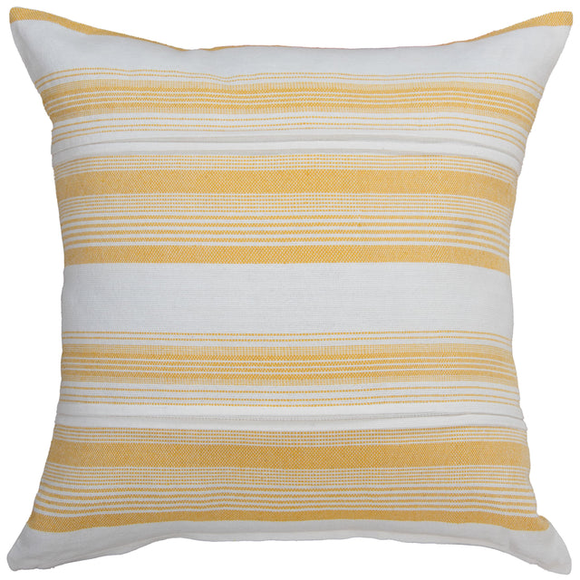 THORHAUGE WHITE STRIPE COASTAL THROW PILLOW