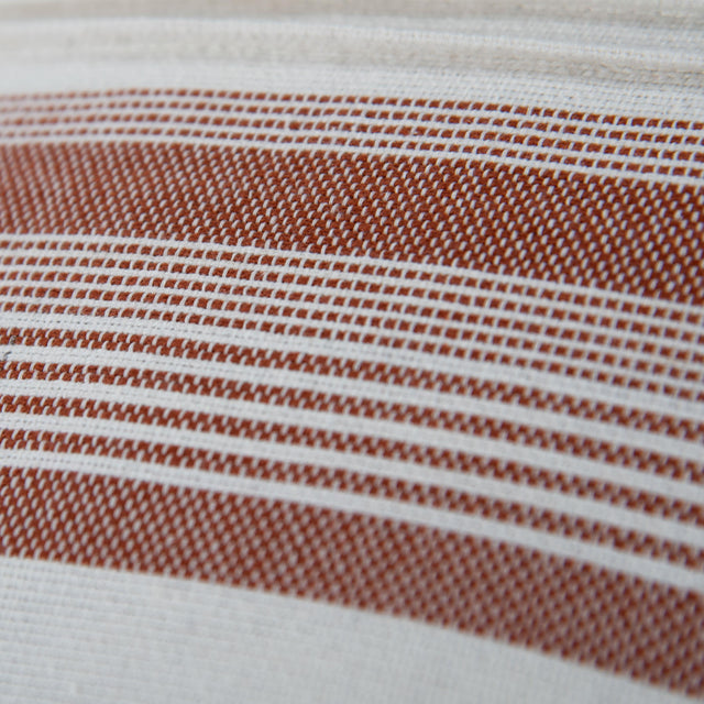 RIISE WHITE STRIPE COASTAL THROW PILLOW